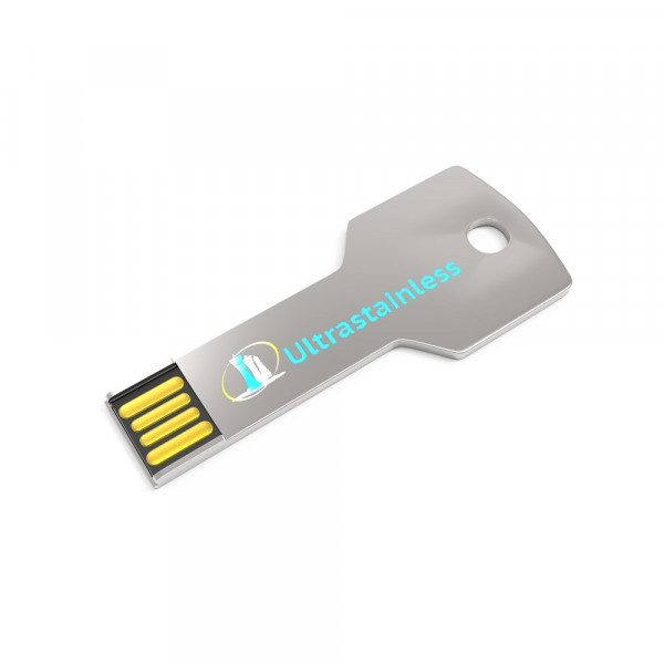 USB Stick Stainless Steel Key mit Vollfarbdruck