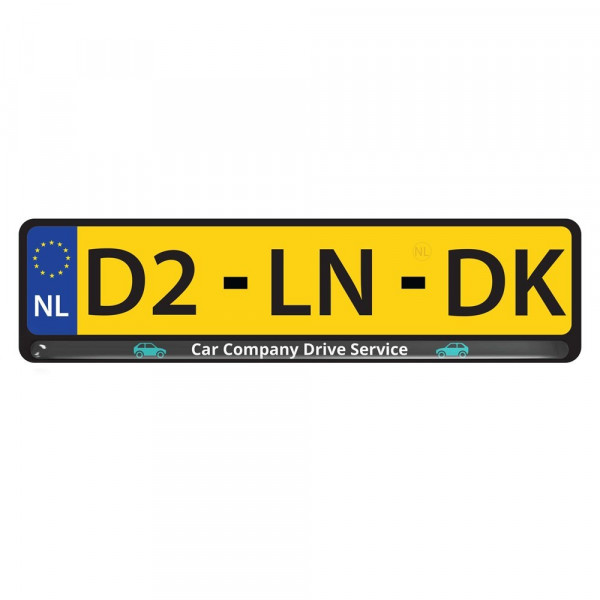 License Plate Doming mit 4C Doming