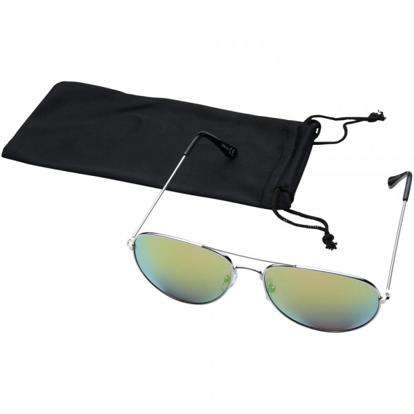 Aviator Sonnenbrille mit farbigen Spiegelgläsern