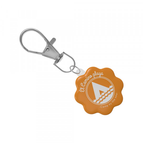 Key Ring Hook Flex < 10 cm2 mit 4C Doming