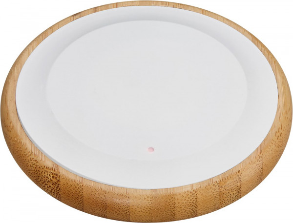 Ökologischer Wireless Charger mit Bambus-Holz-Rahmen für induktives Laden mit 10 Watt