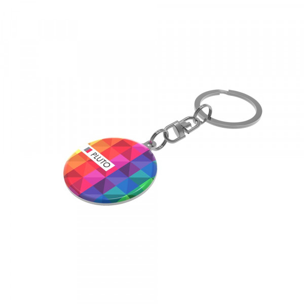 Key Ring Pluto Round Jede Farbe möglich mit 4C Doming