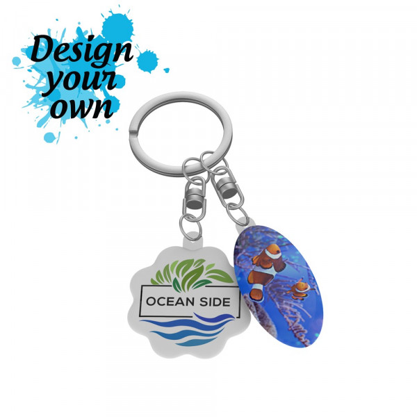 Key Ring Duo Flex Double mit 4C Doming