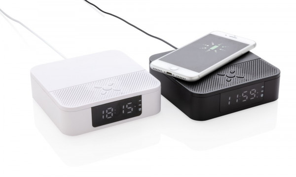 Wireless Charging Lautsprecher mit Zeitanzeige