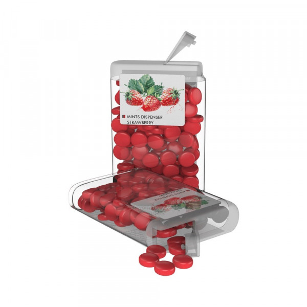 Vip Sweets Strawberry Transparent mit Etikett mit Vollfarbdruck