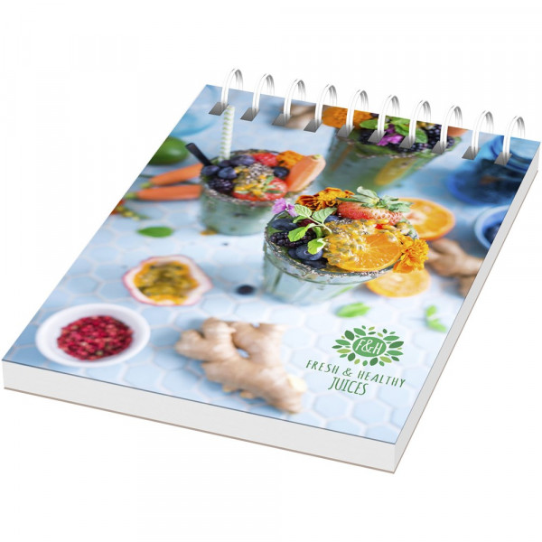 Desk-Mate® A7 Notizbuch mit Kunststoff Cover und Spiralbindung