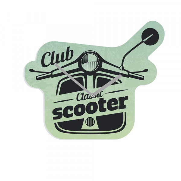 Clock DYO 280 x 300 mm Weiss mit Vollfarbdruck