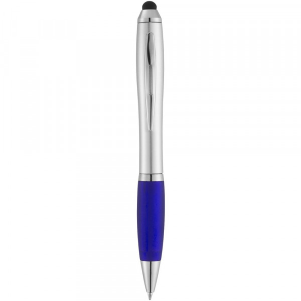 Nash Stylus Kugelschreiber silbern mit farbigem Griff