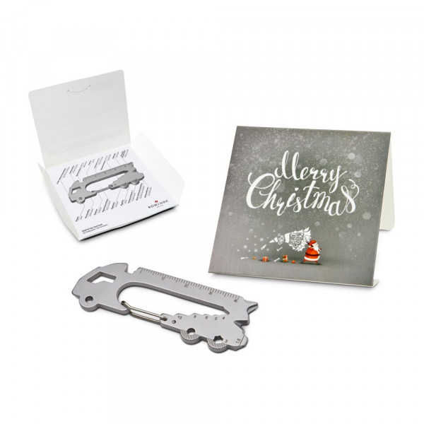 Geschenkartikel / Präsentartikel: ROMINOX® Key Tool im Motiv-Mäppchen Merry Christmas
