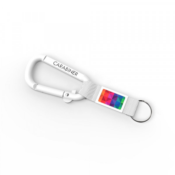 Key Ring Carabiner mit 4C Doming