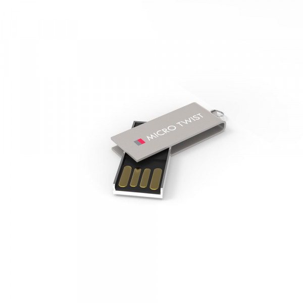 USB Stick Micro Twist mit Vollfarbdruck
