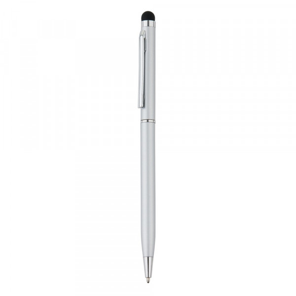 Schlanker Aluminiumkugelschreiber mit Stylus