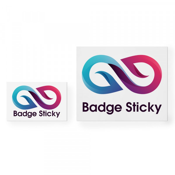 Badge Sticky mit Vollfarbdruck