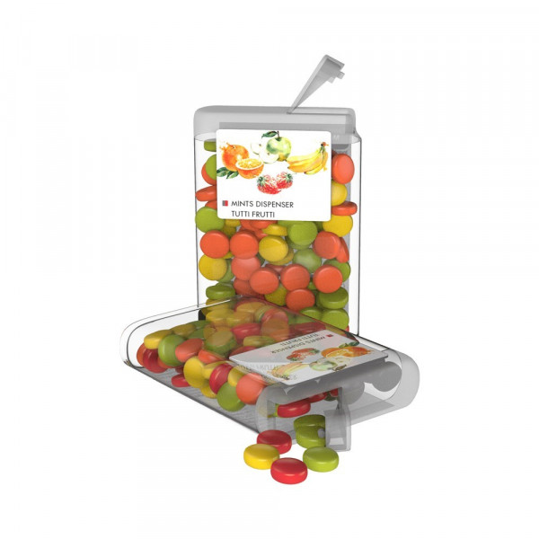 Vip Sweets Tutti Frutti Transparent mit Etikett mit Vollfarbdruck