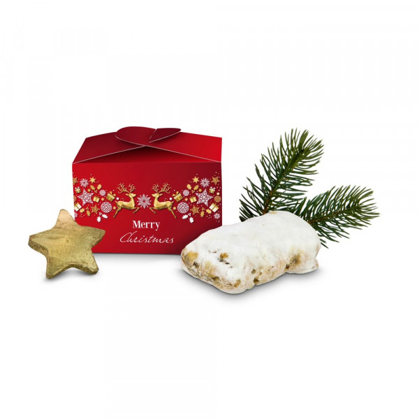 Geschenkartikel / Präsentartikel: Mini Stollen Merry Christmas